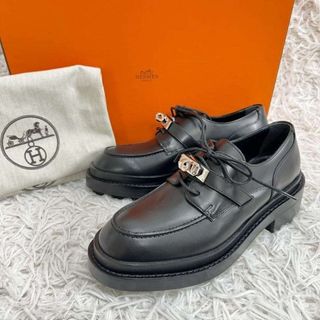 HERMES - HERMES エルメス コンスタンス H金具 ローファー 革靴