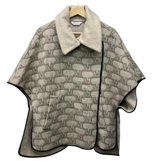 Drawer - 美品 Drawer オリーブ ファー付 ケープコート ポンチョ 定