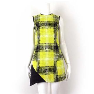 michellMacaron - ミシェルマカロン デコルテビジュー 千鳥柄 ペプラム