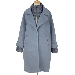 ENFOLD - エンフォルド くすみブルーのチェスターコート コクーンの