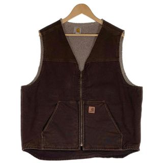 carhartt - 古着 カーハート Carhartt ダックベスト ボア ワンポイント