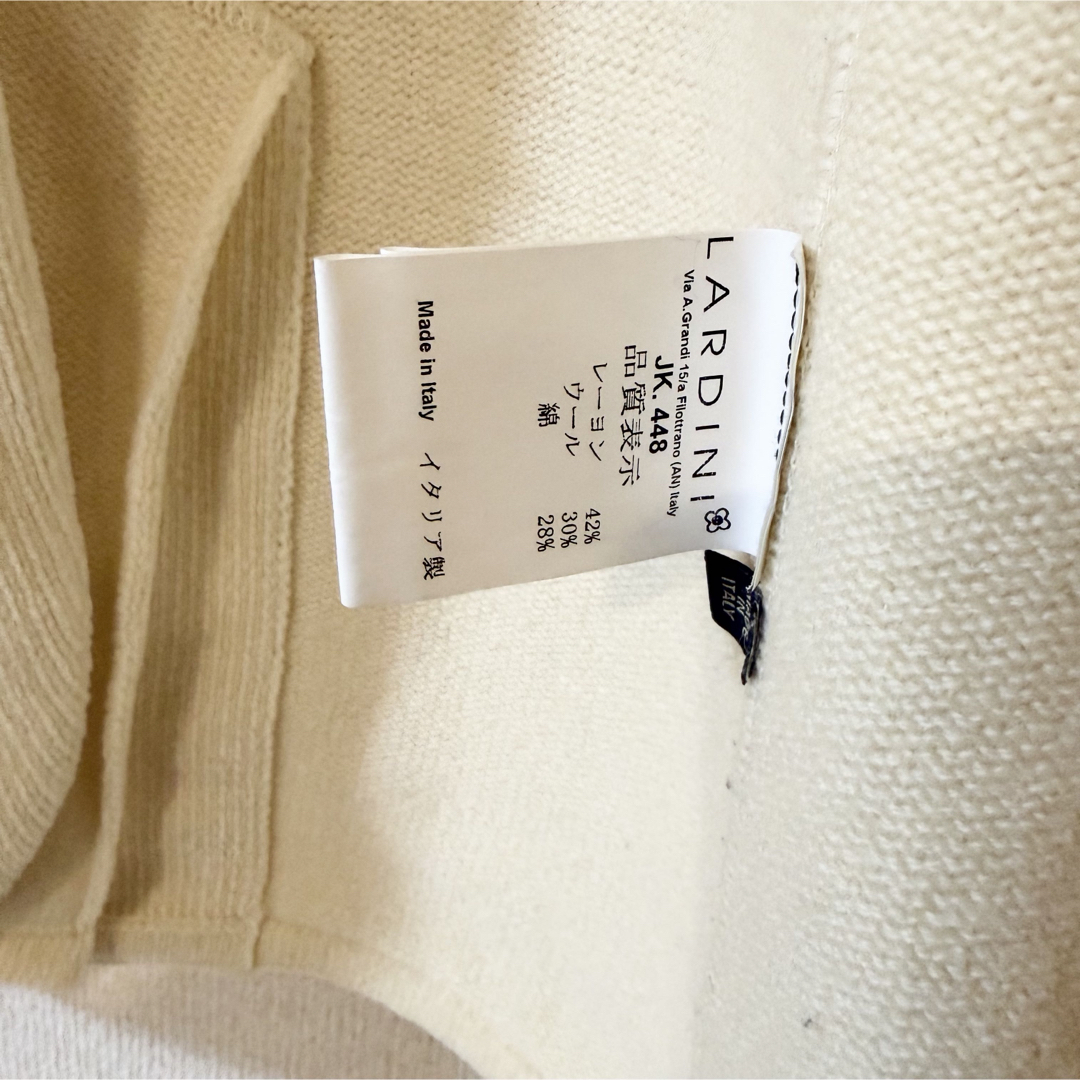 LARDINI - LARDINI アイボリー テーラードジャケット ブートニエール