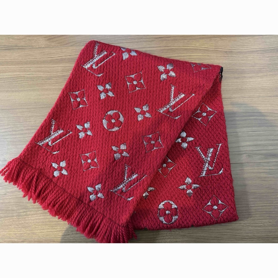 LOUIS VUITTON - ルイヴィトン マフラー 赤の通販 by LOOR's shop