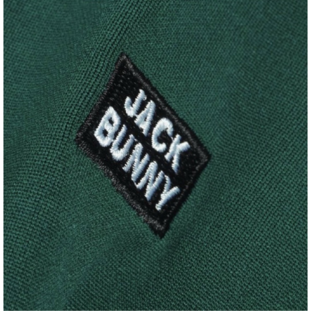 新品 パーリーゲイツ ジャックバニー ソフトタッチ 裏起毛パーカー(5)L/緑