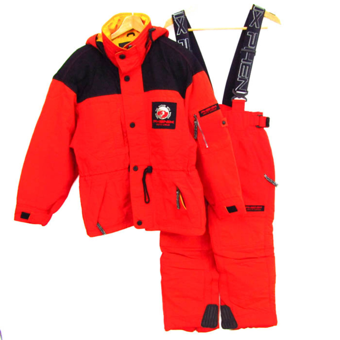 phenix スキーウェア メンズ セットアップ 上下 レッド ブラック