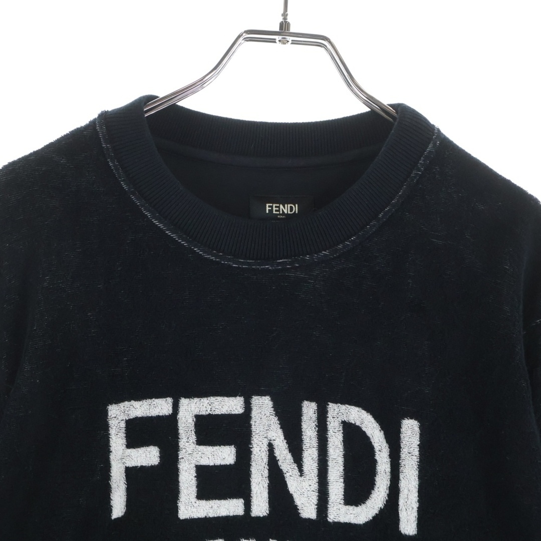 FENDI - FENDI フェンディ パイルジャガード ロゴ クルーネック ロング