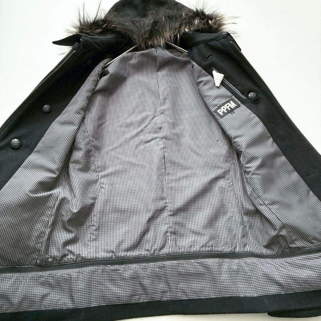 PPFM - 【y2k】PPFM ナポレオンジャケット L ギミック ラクーンファー