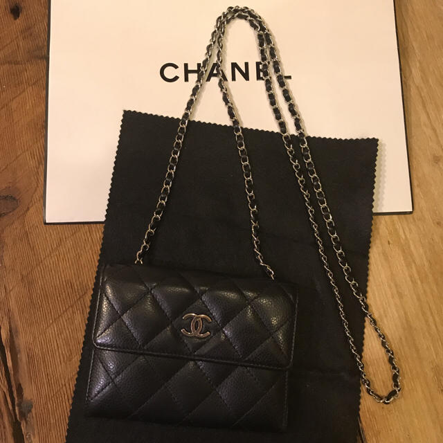 CHANEL - シャネル 正規品 リメイク キャビアスキン チェーン