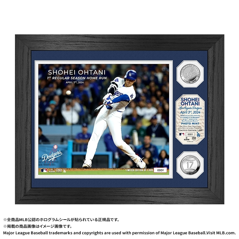 MLB ドジャース大谷翔平選手2024 公式戦初ホームラン記念ダブルコイン
