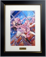 望月三起也 直筆サイン入りカラー複製イラスト