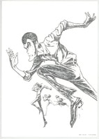 4165] 萩原一至 直筆サイン入りカラー複製イラスト「BASTARD!!」