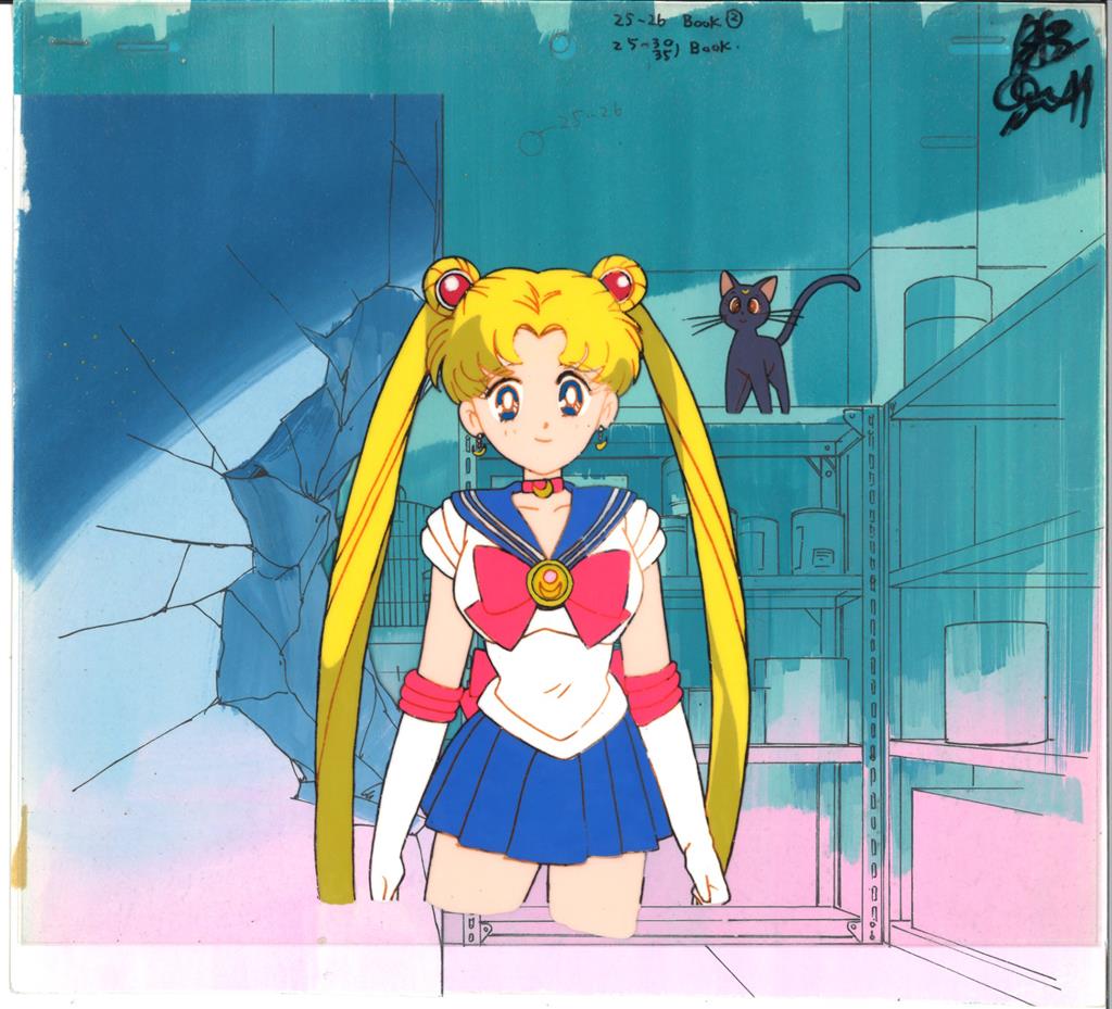 美少女戦士セーラームーン セーラーマーズ 火野 レイ セル画と原画