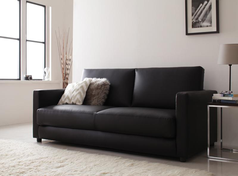 お手入れ簡単！レザーソファーベッド折りたたみタイプ ダブル｜ハレノワ