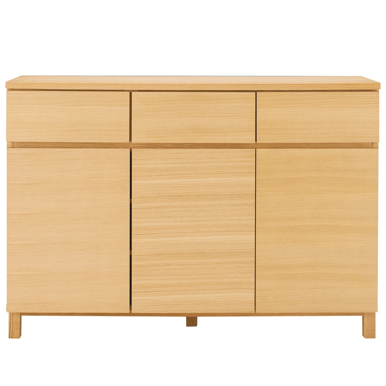 無印良品】木製キャビネット② オーク材 使用感あり サイドボード 棚