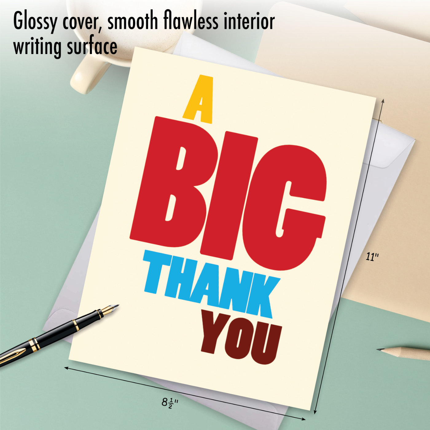 Big Thank You: Funny Thank You Jumbo Greeting Card