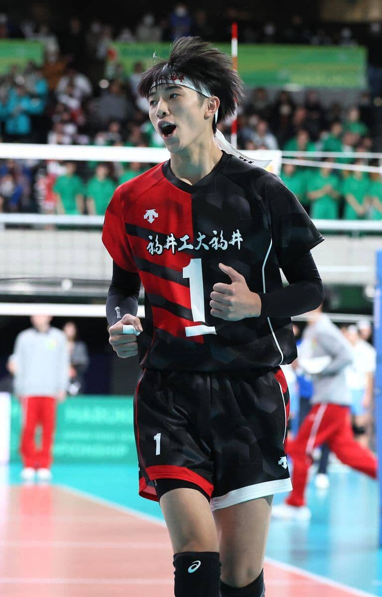 春高バレー 前回準優勝の福井工大福井が3回戦に進出 エースで主将の
