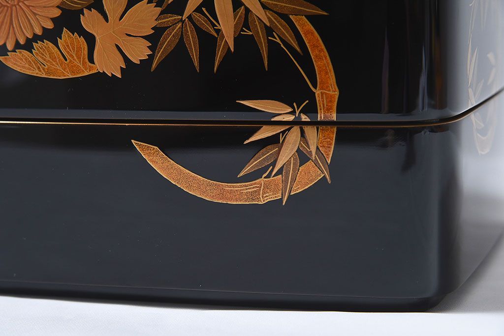 公式】アンティーク家具ラフジュ工房商品詳細ページ輪島塗 花丸蒔絵