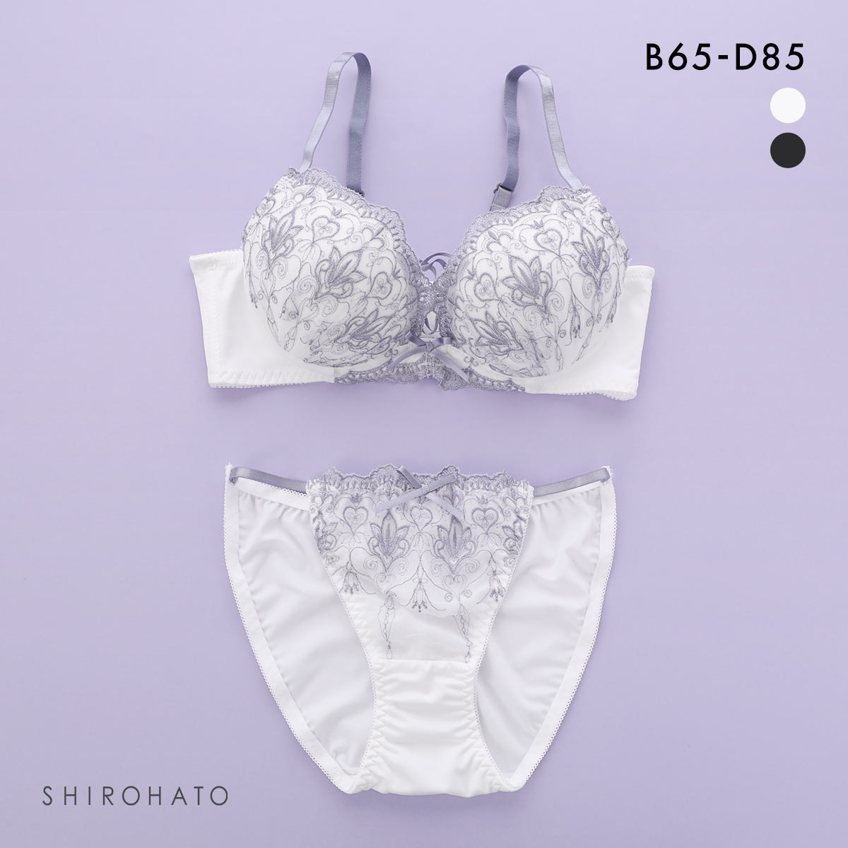 スパイシー 脇高 アラベスク×編み上げレースアップ ブラセット BCD65