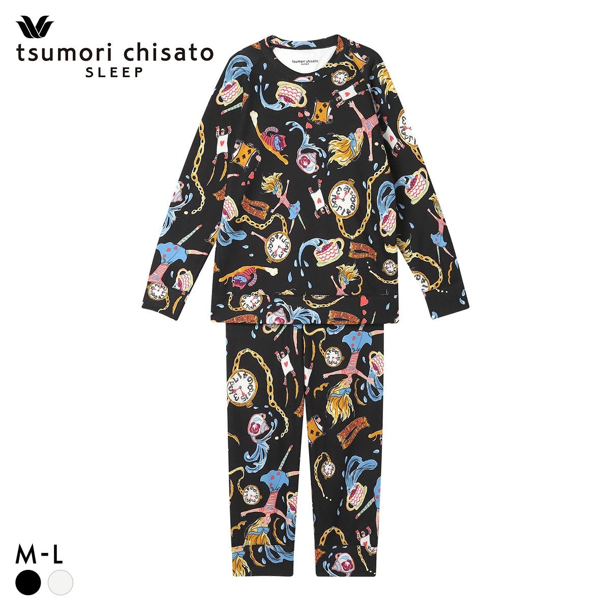 ワコール ツモリチサト スリープ 不思議の国 長袖パジャマ 上下セット