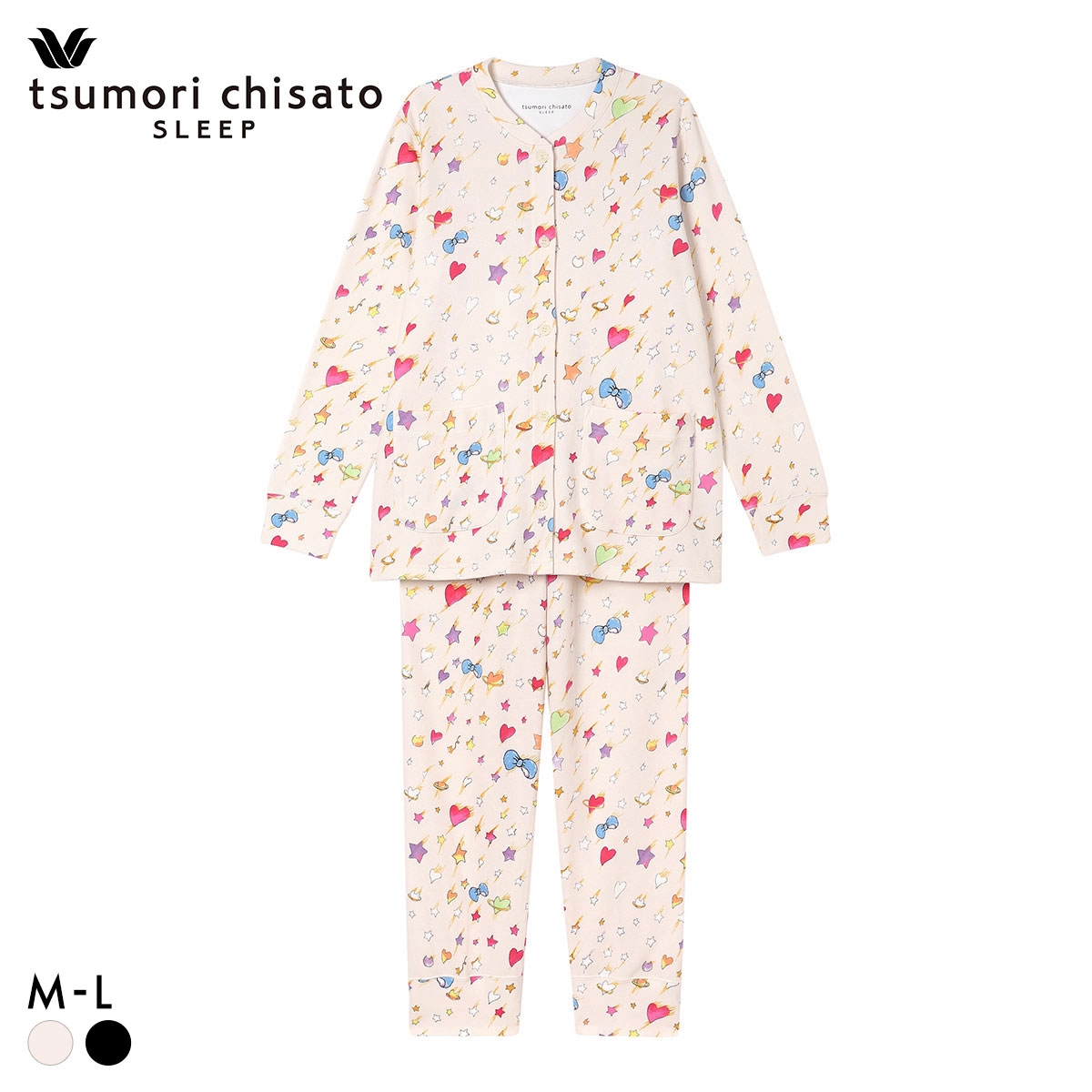 ワコール ツモリチサト スリープ 不思議の国 長袖 シャツパジャマ 上下