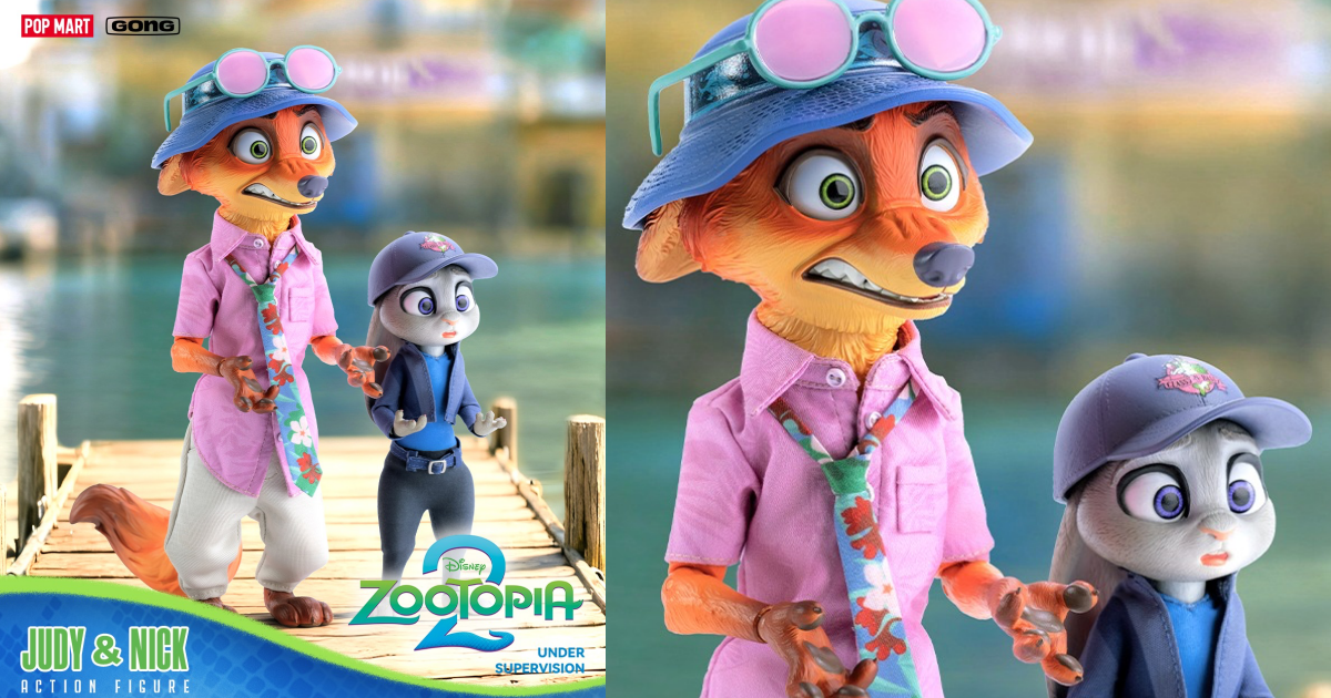 共鳴 GONG x POPMART「『ズートピア2』ジュディ＆ニック」可動