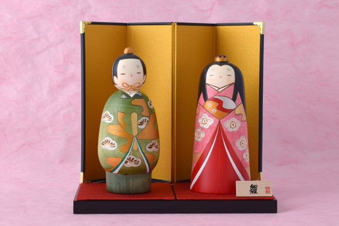 サイズで選ぶ卯三郎こけしのひな人形 - te-nori(てのり)