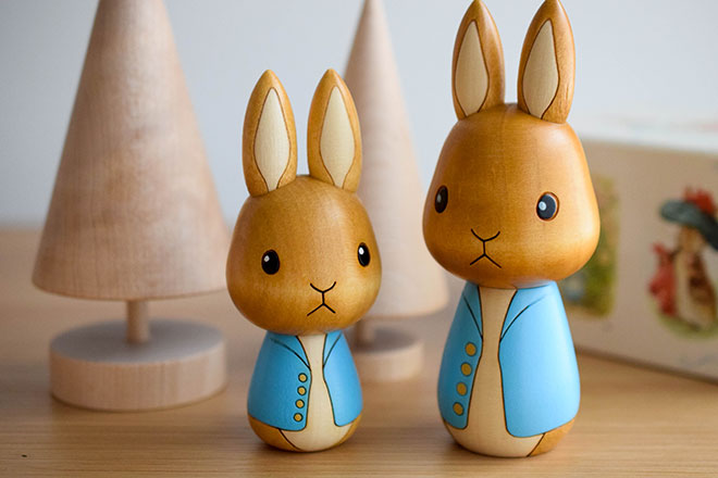 卯三郎こけしのピーターラビットこけし - te-nori(てのり)