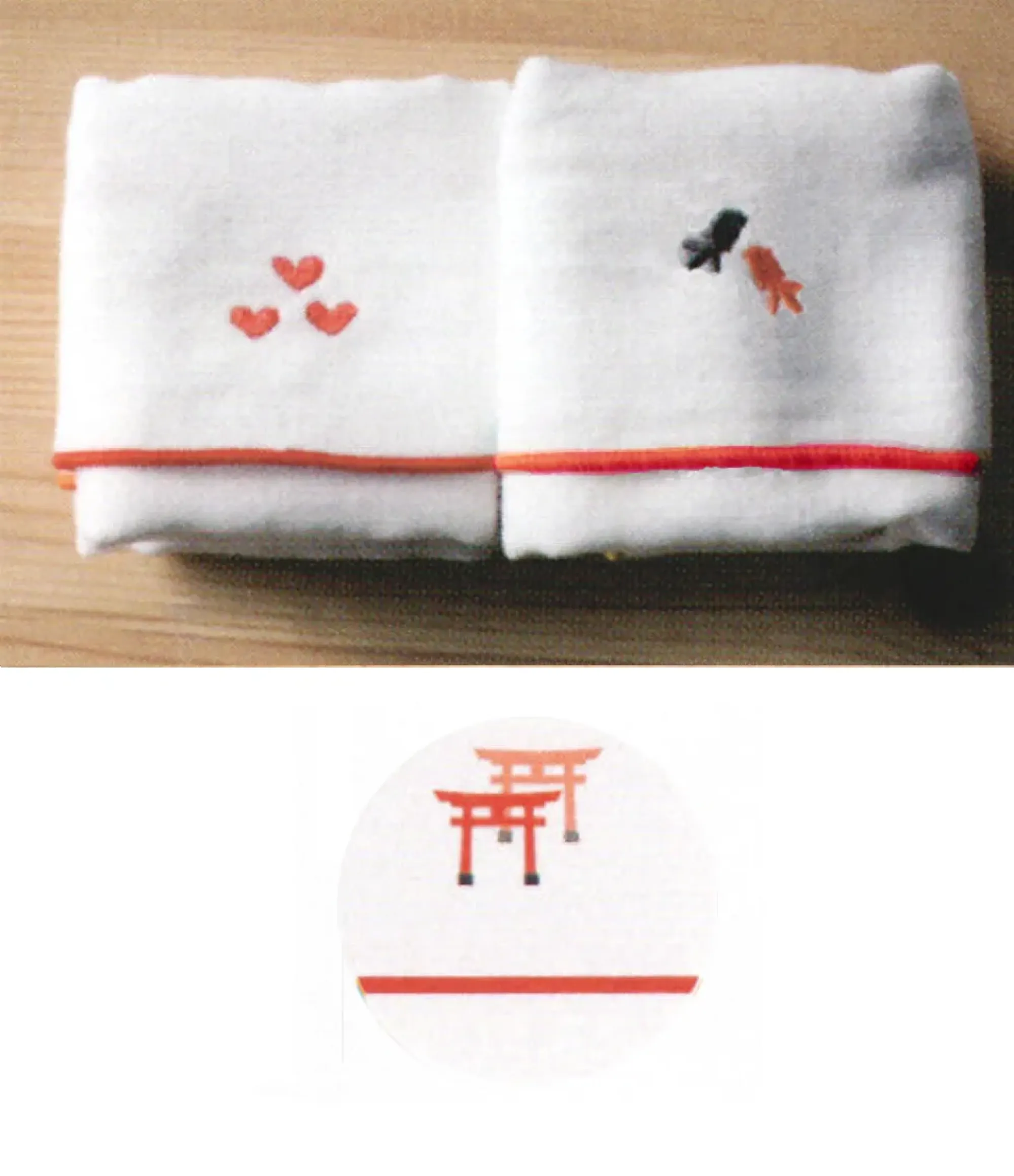 5枚入）ガーゼのタオル ハンカチ 鳥居 ハイメン 4128T14 カフェ