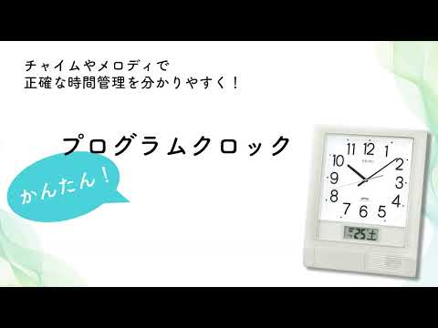 掛け時計 【プログラムクロック】 銀色メタリック PT201S [電波自動