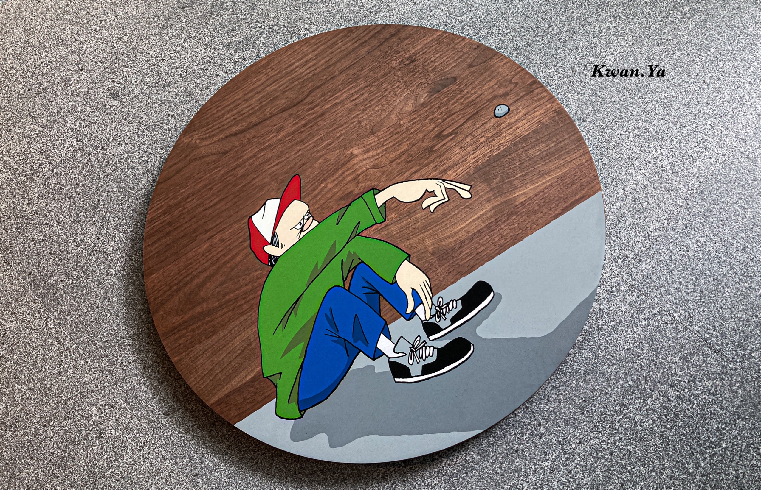 花井祐介YUSUKE HANAI THROW STONE DDTSTORE NFT限定木版畫| Yahoo拍賣