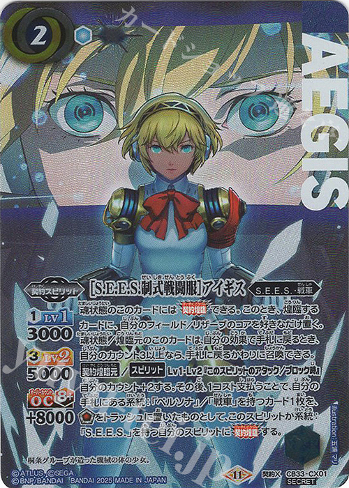 契約X-SEC ［S.E.E.S.制式戦闘服］主人公SECRET