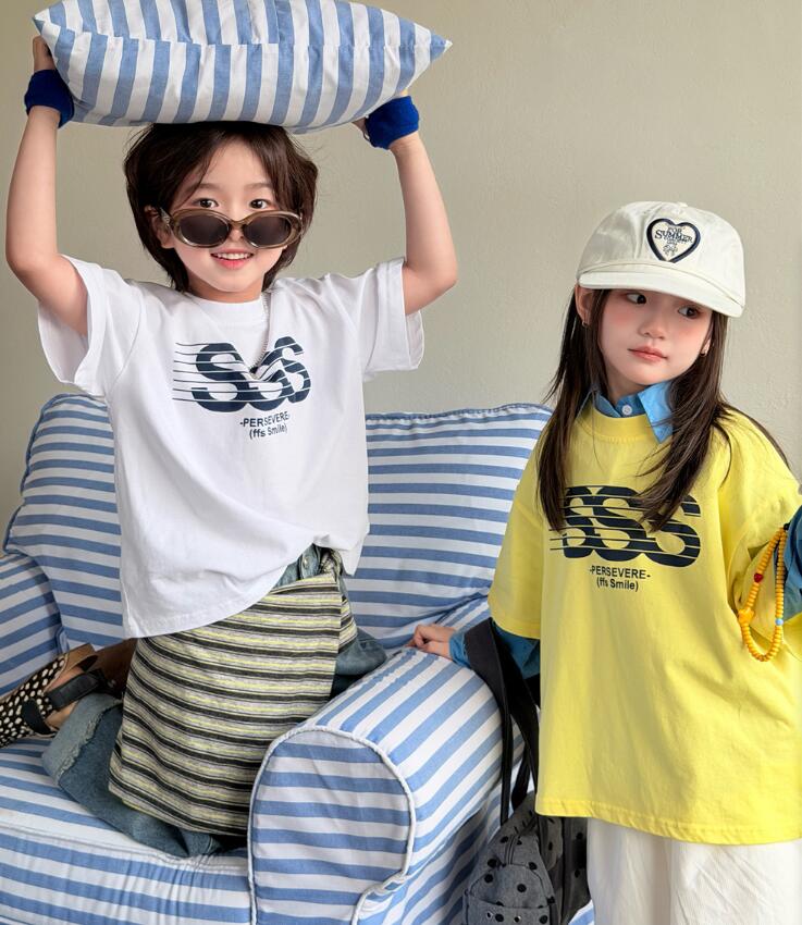 2026年 MXWQ 韓国風子供服 キッズ服 半袖 Tシャツ トップス90－150CM