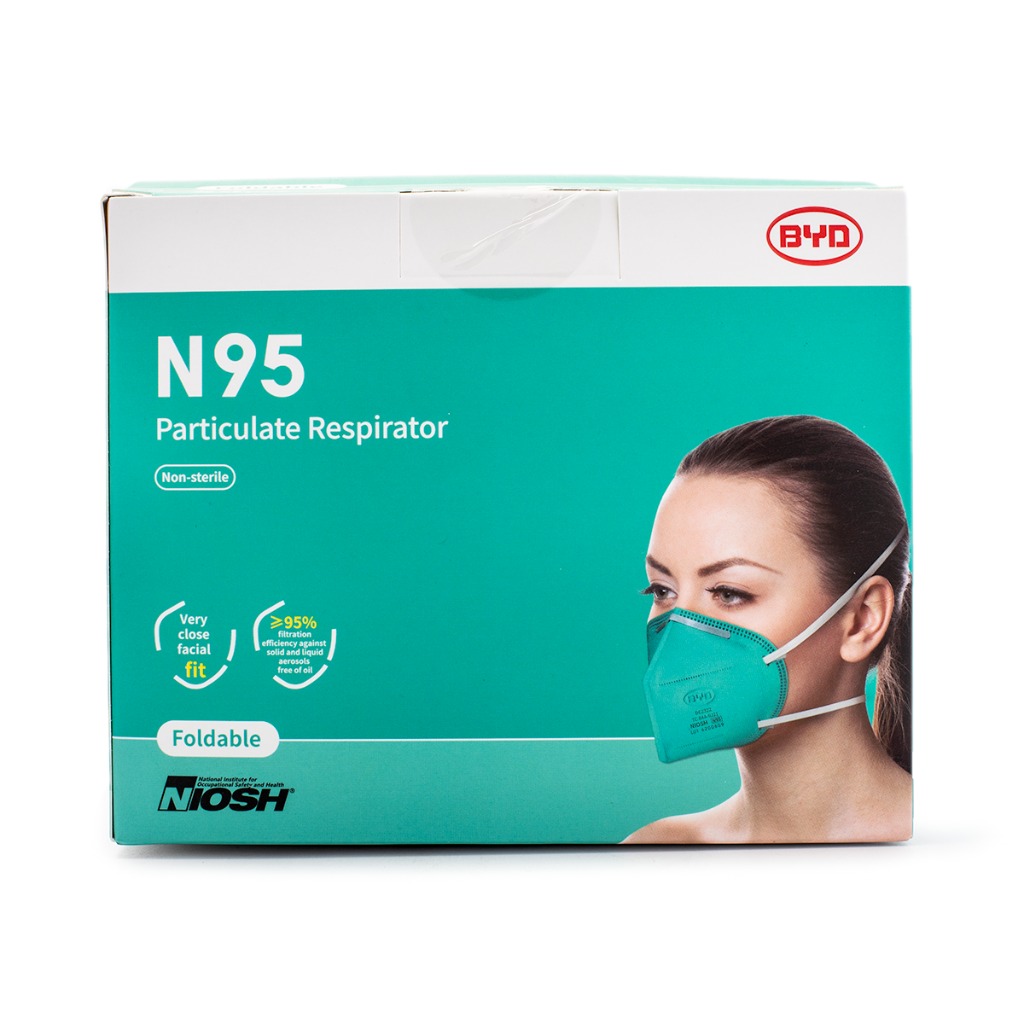 Get BYD Care N95 Particulate Respirator Masks 20pcs Individually