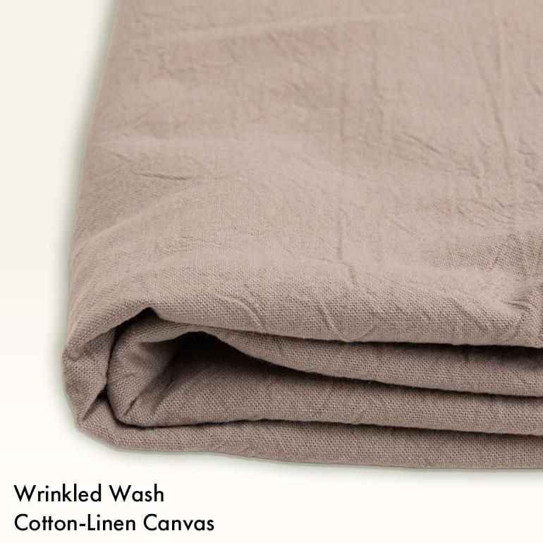 cotton linen】くしゅっと仕上げたコットンリネンキャンバスワッシャー