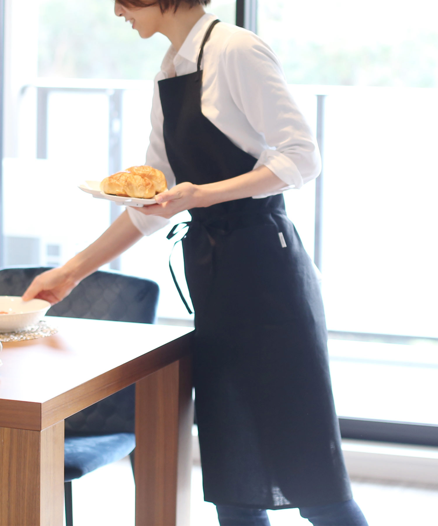 有元葉子さん griotグリオ リネンエプロン♡