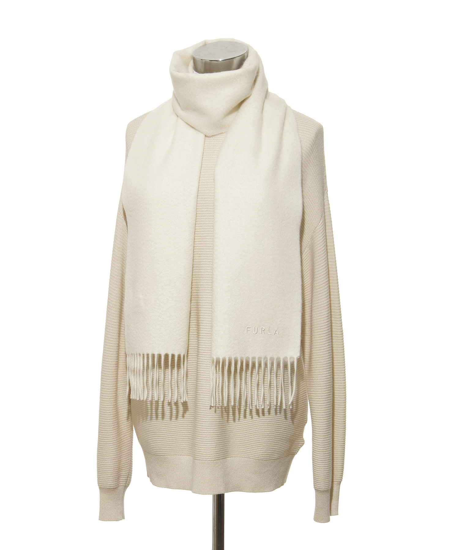 カシミヤ100% 無地マフラー／30cm幅／洗えるカシミヤ(506865673)｜阪急