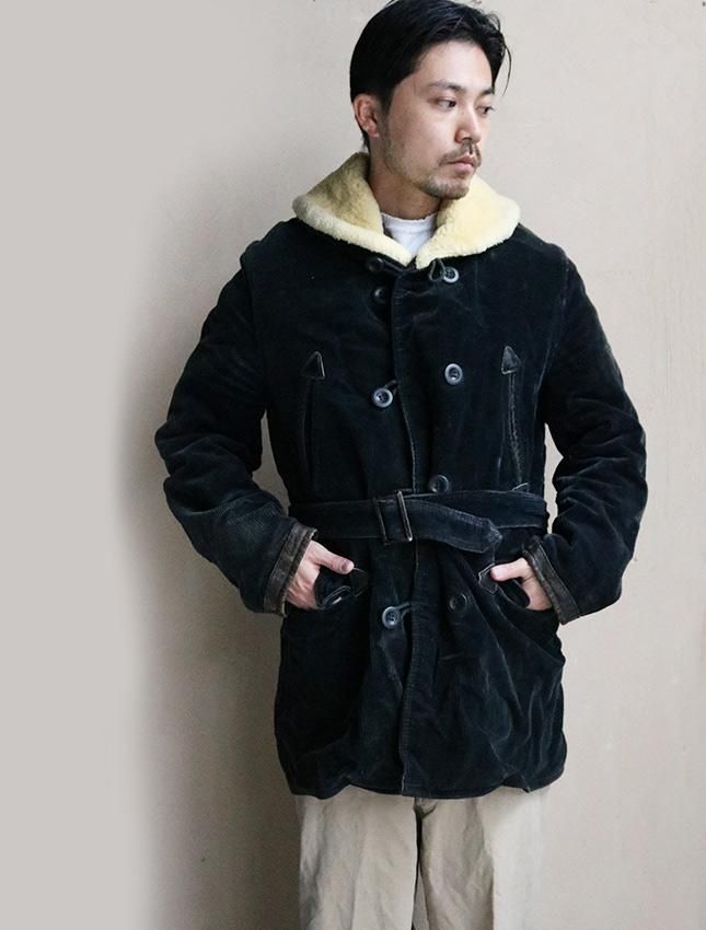 1930s JC PENNY COUDUROY CAR COAT SIZE FITS LIKE M - MATIN, VINTAGE