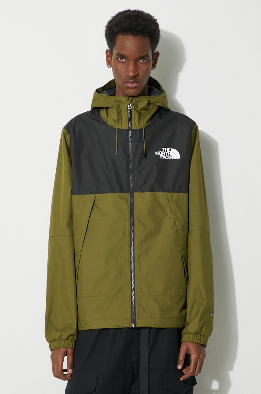 The North Face jacket M Mountain Q Jacket men's green color