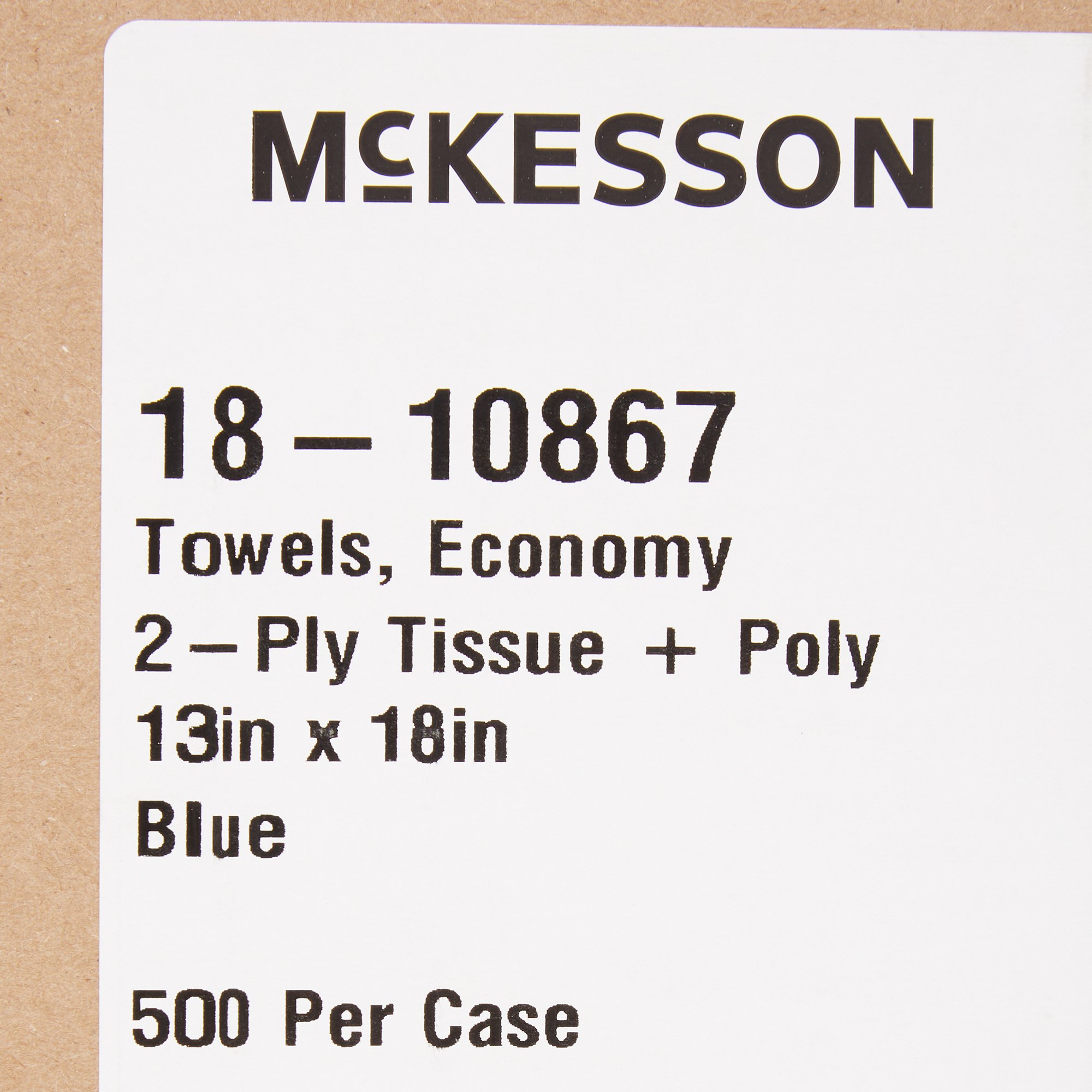 Procedure Towel McKesson 13 W X 18 L Inch Blue - McKesson
