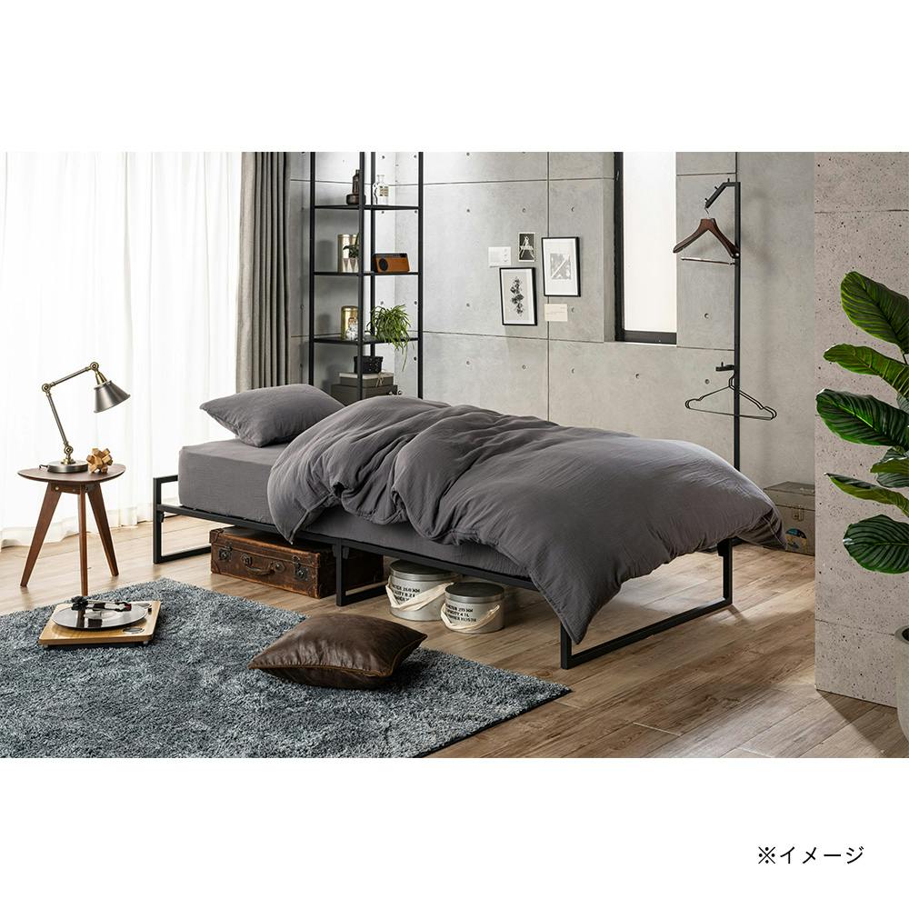 綿100%ガーゼの掛ふとんカバー ブラック シングル※カバーのみ | 布団