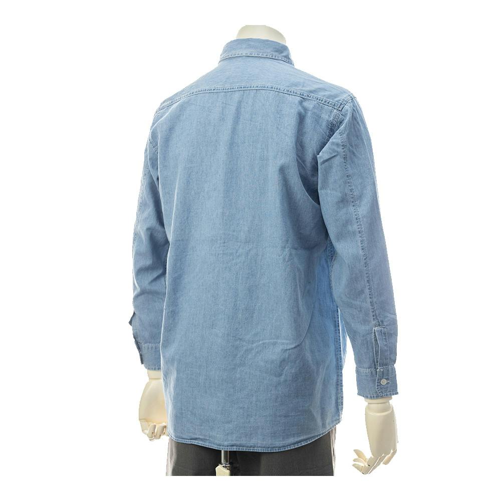 ライトオンスデニムシャツ ブルー 3L | 作業着・作業服・安全靴 通販