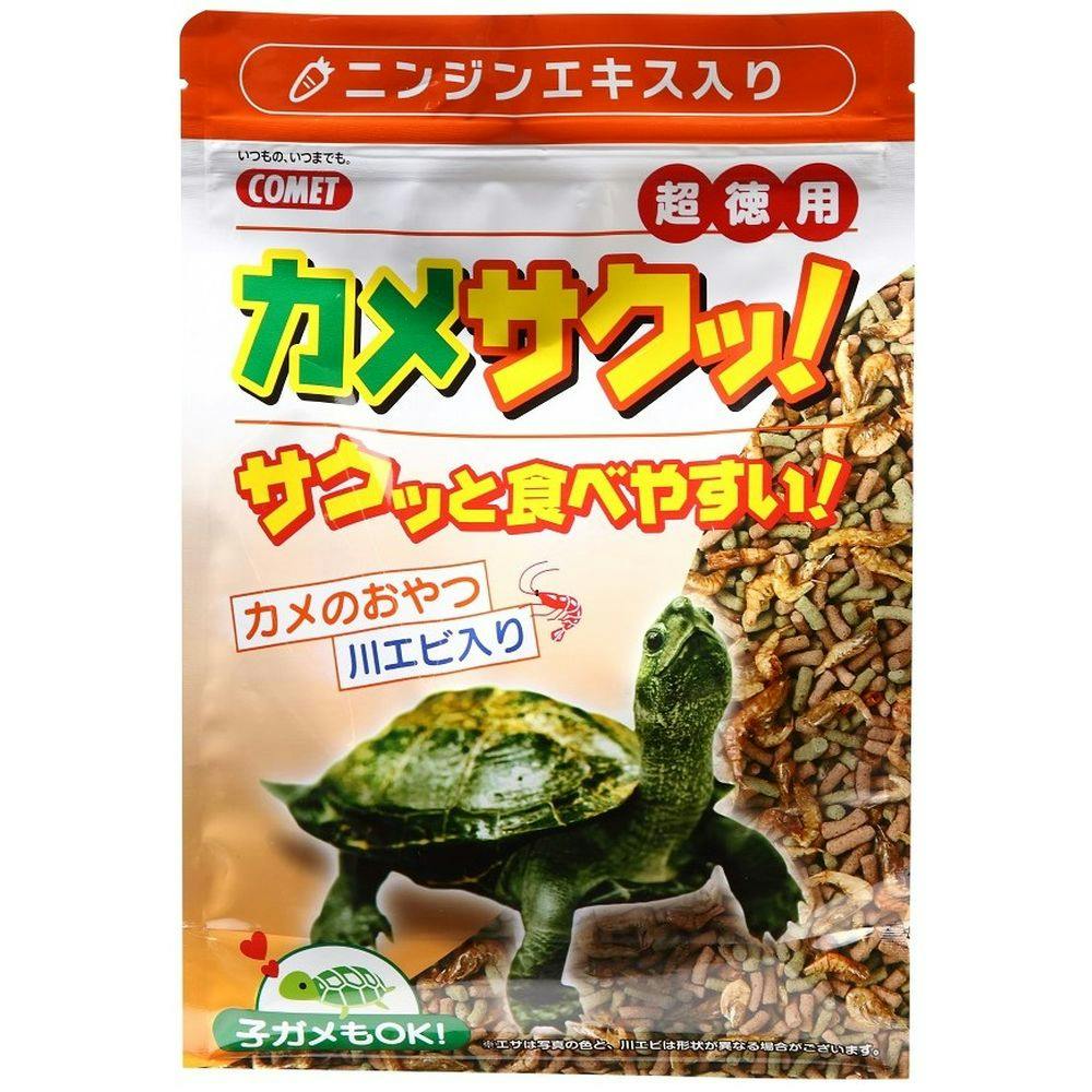 コメット カメサクッ! カメのおやつ 川エビ入り 300g | ペット用品