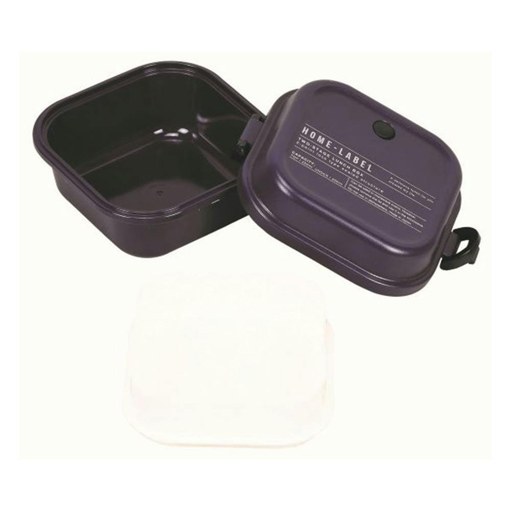 HRランチボックスL 正方形 ネイビー D6725 | 弁当箱・水筒 通販