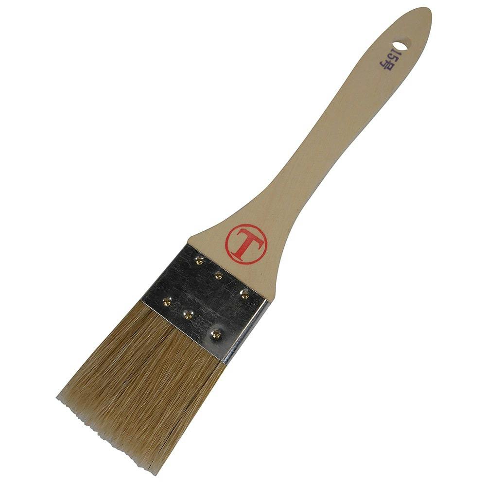 大塚刷毛製造 マルテー 豚毛金巻 平 白 15号 | ペンキ（塗料）・塗装