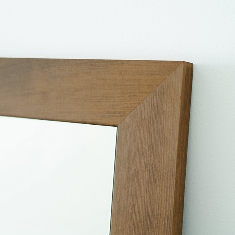 日本製】【幅広枠ウォールミラー(幅38×高さ130cm)(アンティーク