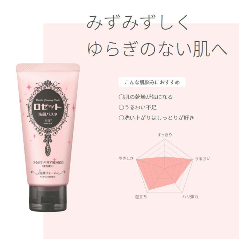 ロゼット洗顔パスタ 白泥 洗顔フォーム 120g ×1点【送料込み