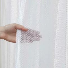 ミラー レースカーテン フェア ホワイト 200×133cm 1枚入 ユニベール