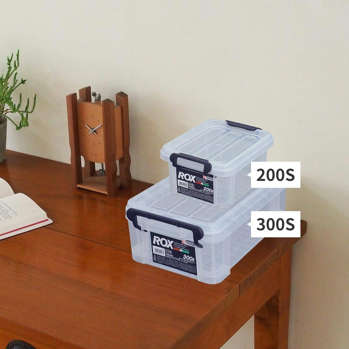 天馬 ロックス 300M コンテナボックス 業務用収納ケース フタ付き