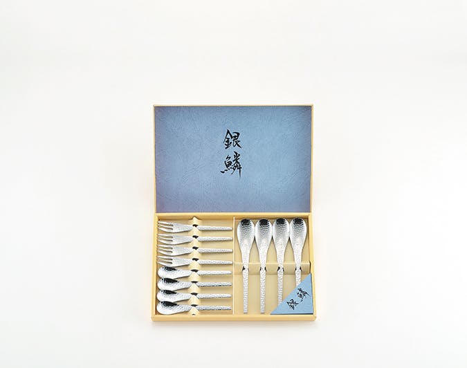 タマハシ 銀鱗 デザート12pcセット スプーン・フォーク 4975192089460