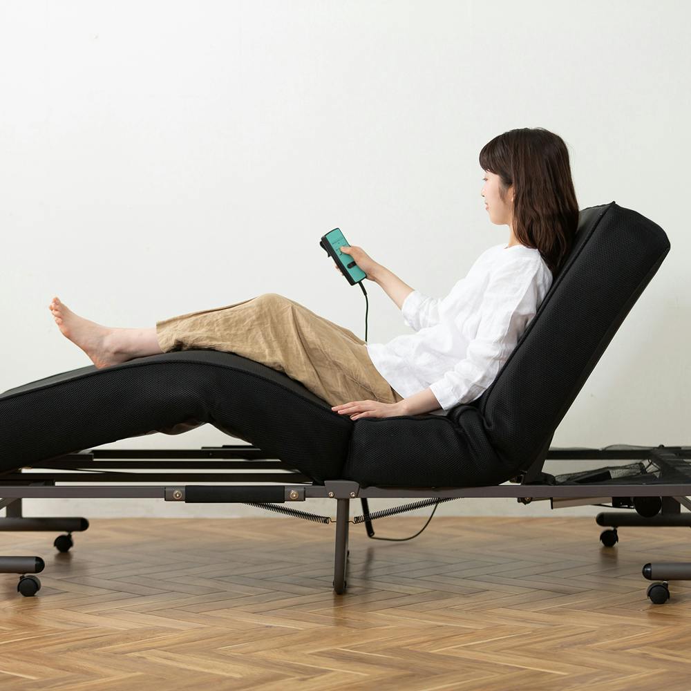 アイリスオーヤマ 折りたたみ電動リクライニングベッド OTB-PDN